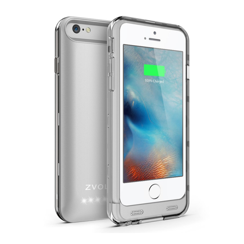 ZT6 Battery Case - Silver/Clear