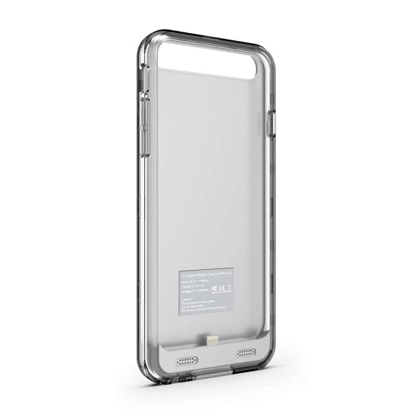 ZT6 Battery Case - Silver/Clear