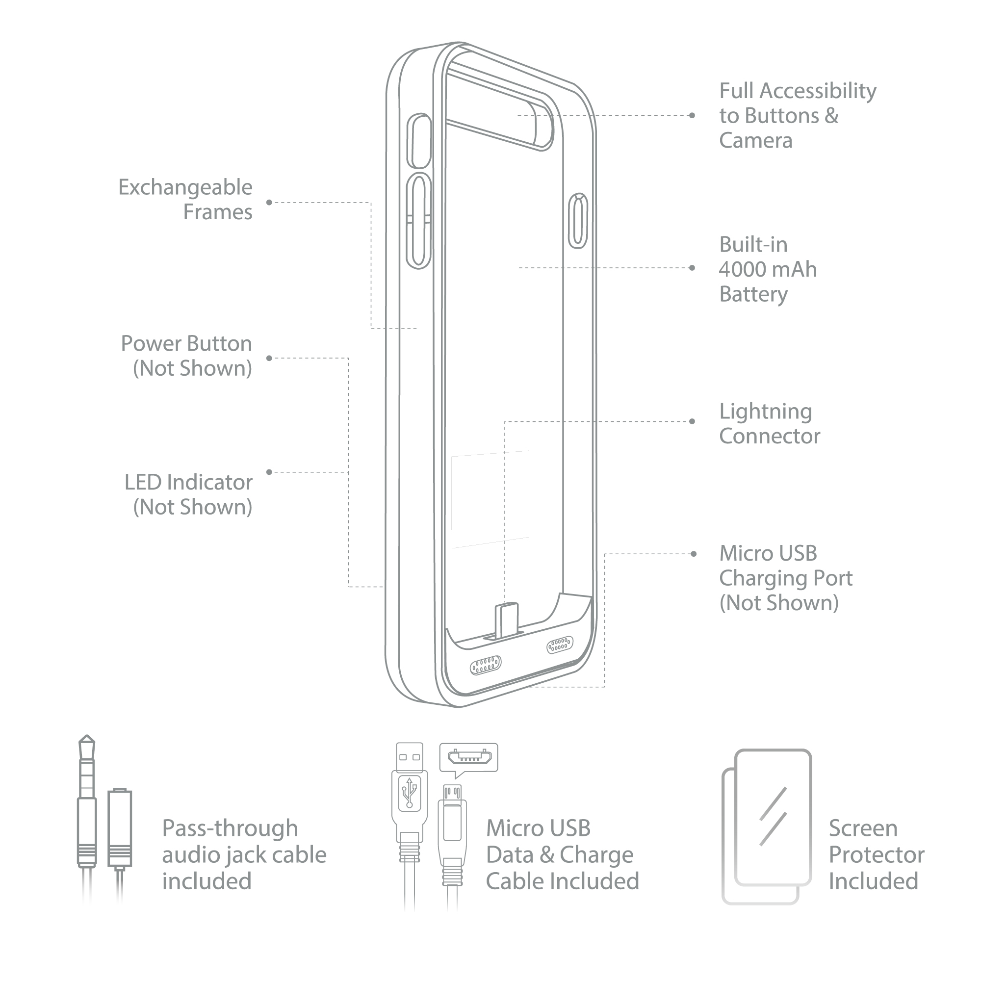 iPhone 6/6s Plus Battery Case